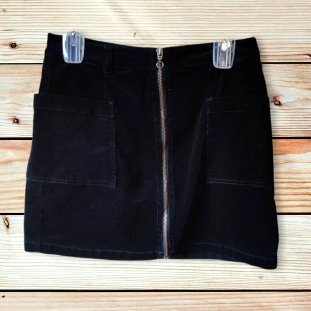 1. State Corduroy zip front skirt women's size 4